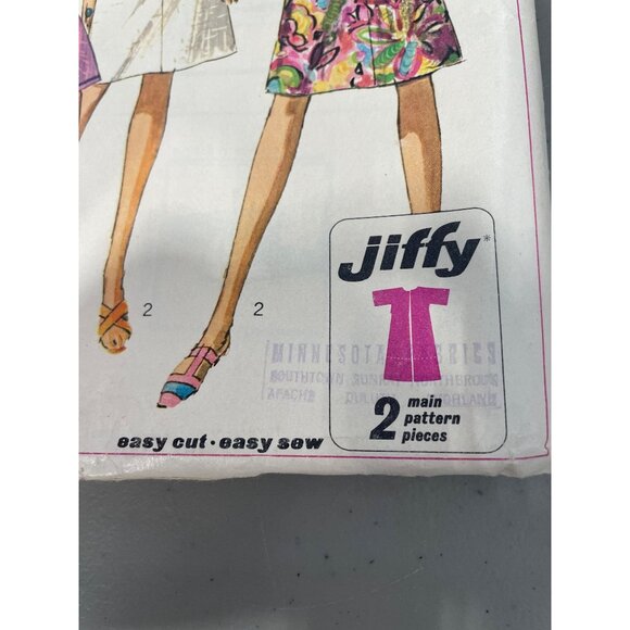 1967 Simplicity 7170 Sewing Pattern Size Small 10-12 Jiffy Caftan Vintage CUT - Picture 4 of 8